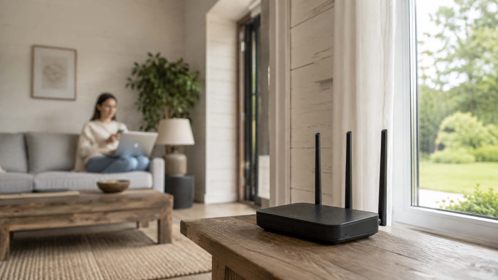 Wi‑Fi-роутер в загородном доме для подключения интернета