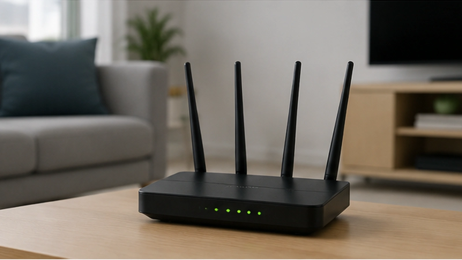 Wi-Fi-роутер для домашнего интернета в современной квартире